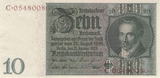 10 Mark 1929 C ro.173c